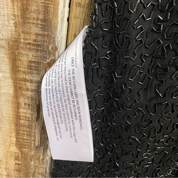 Mac Duggal Black Maxi Dress Beaded Sleeveless High Neck Column Gown 93742 Sz 4 - Picture 15 of 16